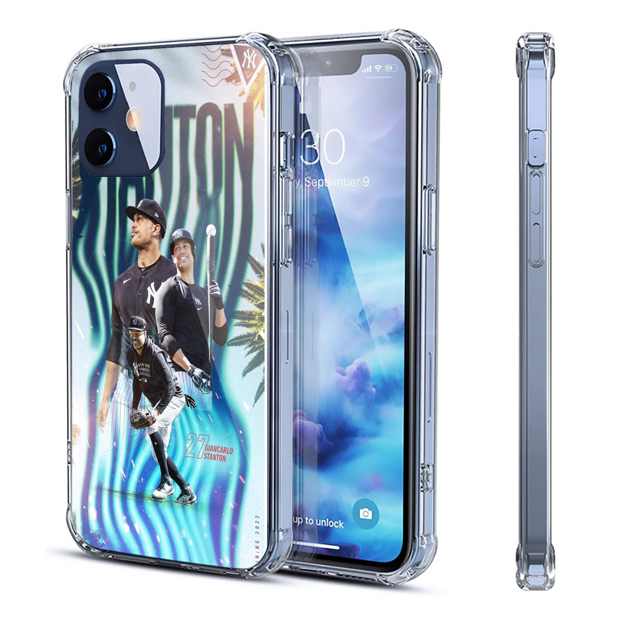 Giancarlo Stanton 31 Clear IPhone 12 Case – Soft TPU With UV Print – Enhanced Drop Protection, Precise Fit, Anti-Fingerprint, Customizable Design, Scratch-Resistant, Yellow-Resistant
